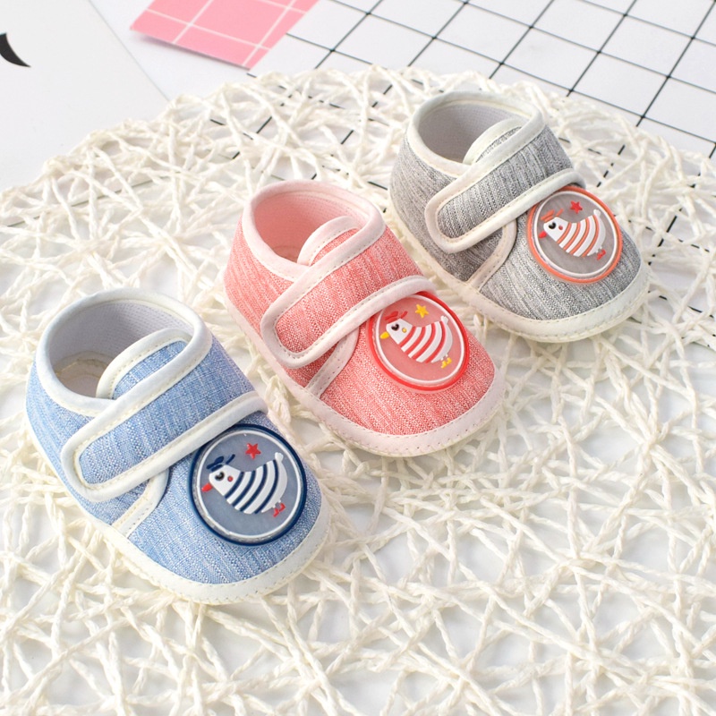 Giày tập đi Jasmine Baby vải cotton có chống trượt cho bé yêu