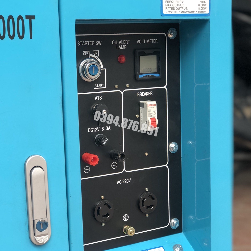 Máy Phát Điện Chạy Dầu 10KVA Yamanisan YM11000T/Y 1Pha