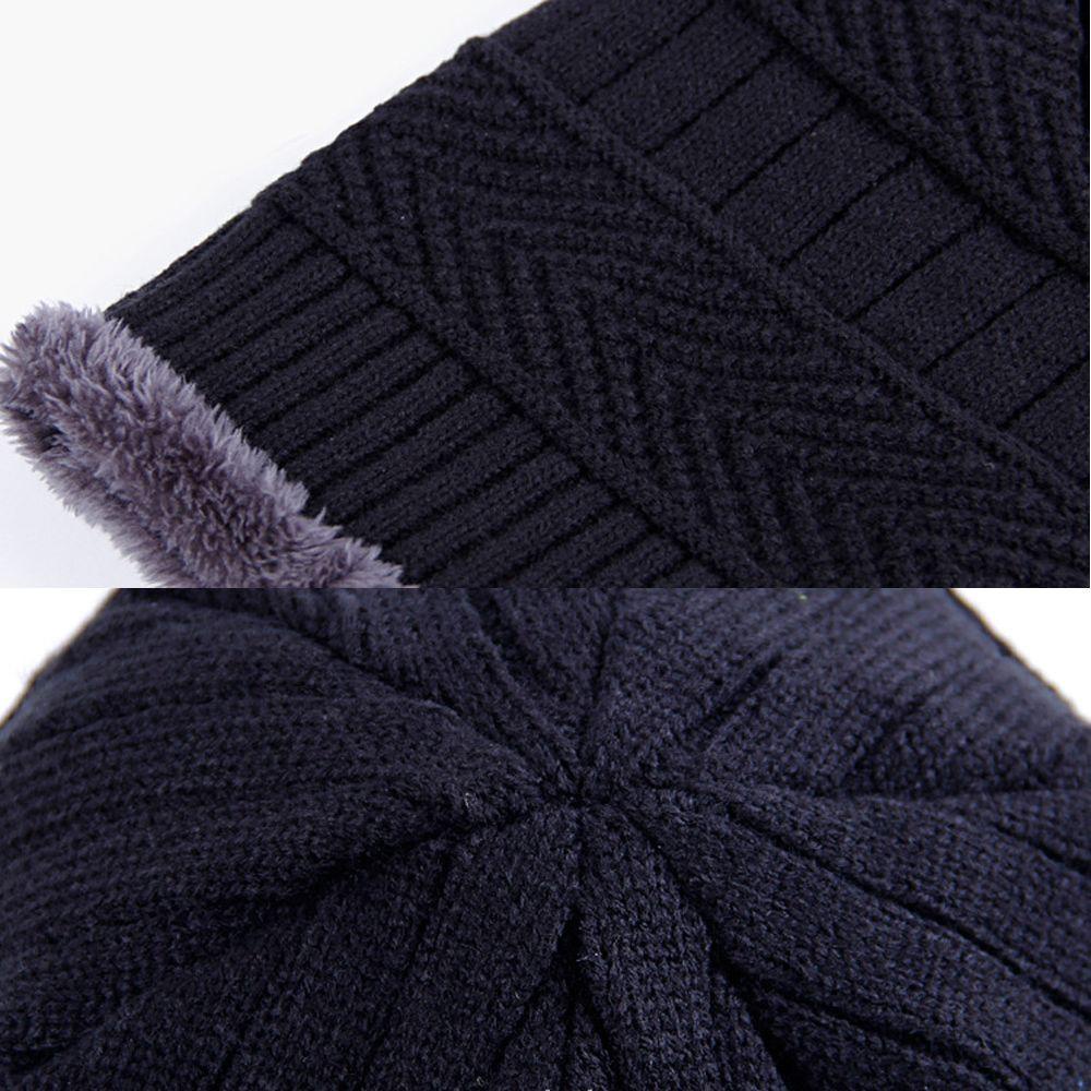 Mũ Beanie Dệt Kim Dày Dặn Phong Cách Thể Thao Thời Trang Cho Nam Và Nữ
