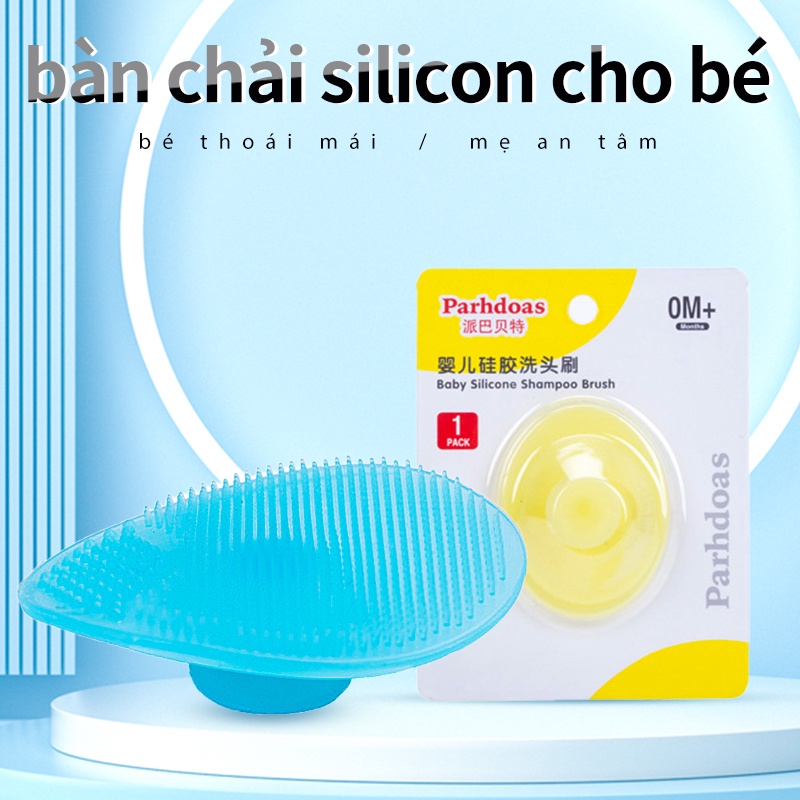 Bàn chải gội đầu bằng cao su cho bé