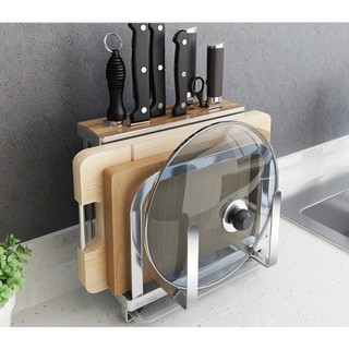 Giá Kệ Để Dao Kéo Thớt nhà bếp  ⚽Meradola SUS304⚽ inox cao cấp
