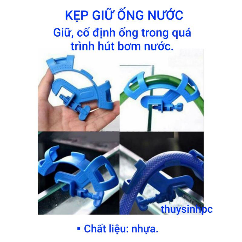 Dụng cụ kẹp giữ ống thay nước hồ cá cảnh, thủy sinh