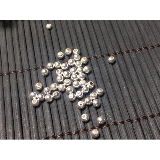 Combo 2 hạt Bi bạc mix vòng đá 3mm