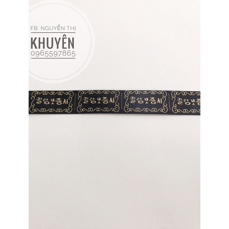 Ruy băng chữ Handmade