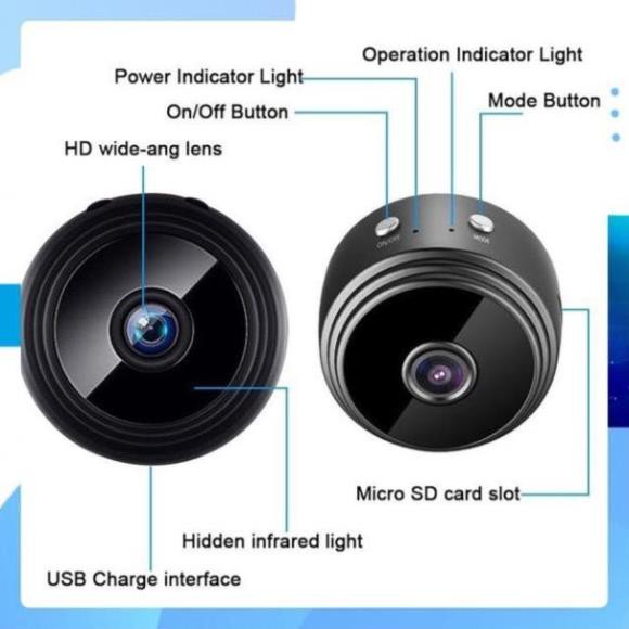 (Có Pin) Camera A9 Pro Giám sát Wifi Không Dây HD 1080P Camera An Ninh IP HỒNG NGOẠI Nhìn Đêm