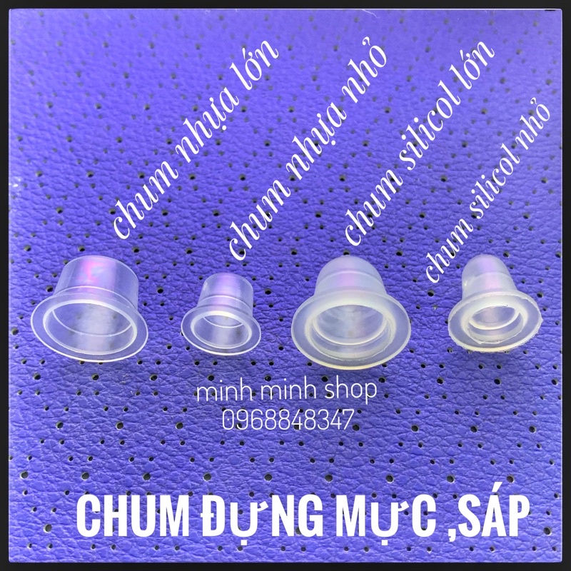 Hũ nhựa - silicon đựng mực xăm /Dcpx Minh MinhSG