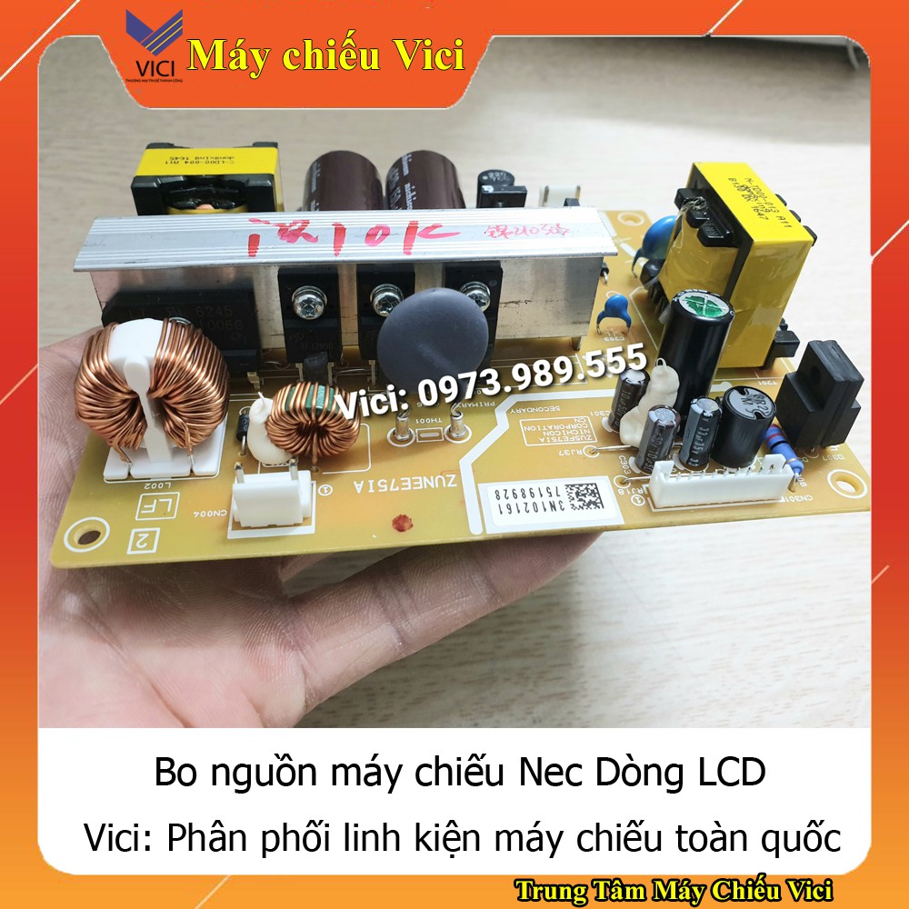 Bo nguồn máy chiếu Nec MC371. Vici phân phối bo mạch máy chiếu chính hãng, linh kiện máy chiếu các hãng.