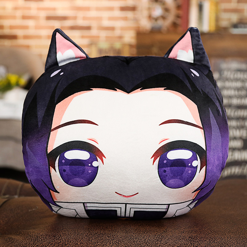 Gối in hình Anime Kimetsu no Yaiba nezuko tanjirou Kanroji Mitsuri Agatsuma Zenitsu Kochou Tomioko cỡ 25x25cm 35x30cm
