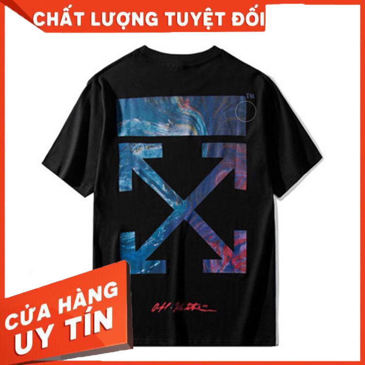 Áo Thun Nam Nữ Unisex OFF WHITE Tay Lỡ, Form Rộng, Vải Mềm, Mịn, Thoáng Mát