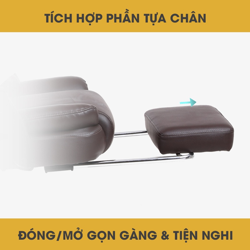 Ghế văn phòng xoay giám đốc ngả lưng có gác chân và điều chỉnh độ cao, ghế xoay văn phòng ngồi làm việc, thư giãn