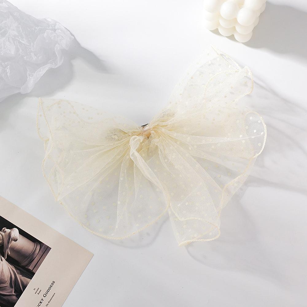 Kẹp Tóc Đuôi Ngựa Chấm Bi Lớn Thời Trang Cho Nữ Giá Đỡ