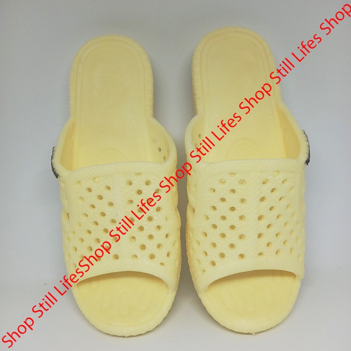 Dép tổ ong hai lúa lên sài gòn loại tốt màu trắng kem chất lượng như hình chụp sản phẩm