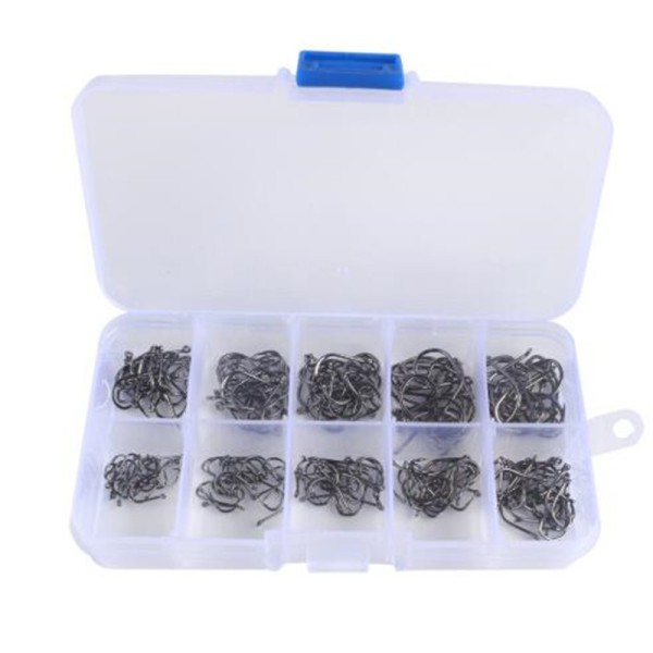 Set 200 / 500 lưỡi câu cá chuyên nghiệp bằng thép cacbon chất lượng cao