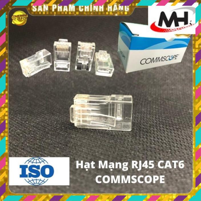 Combo 100 Hạt Mạng Cao Cấp RJ45 CAT6 COMMSCOPE-Sản phẩm chính hãng SIÊU XỊN