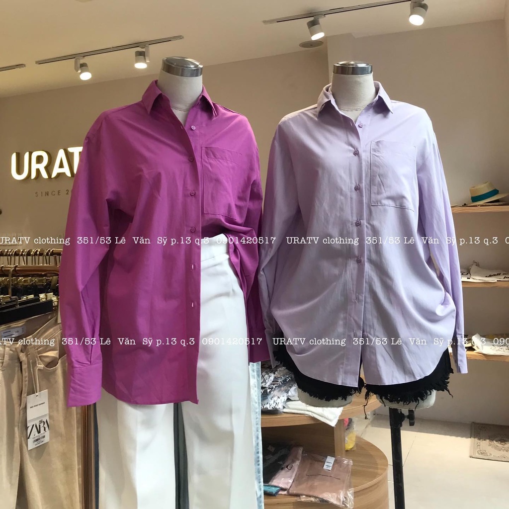 Sơ mi MNG form rộng chuẩn xịn