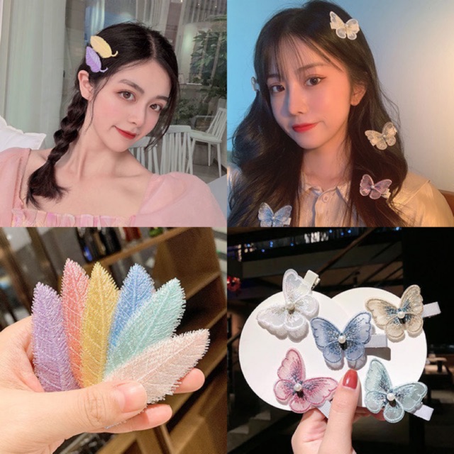 Kẹp tóc đính bươm bướm xinh xắn cho nữ