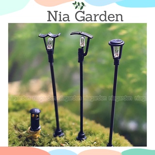 Đèn tiểu cảnh mini trang trí vườn terrarium chậu cây cảnh Nia Garden N5