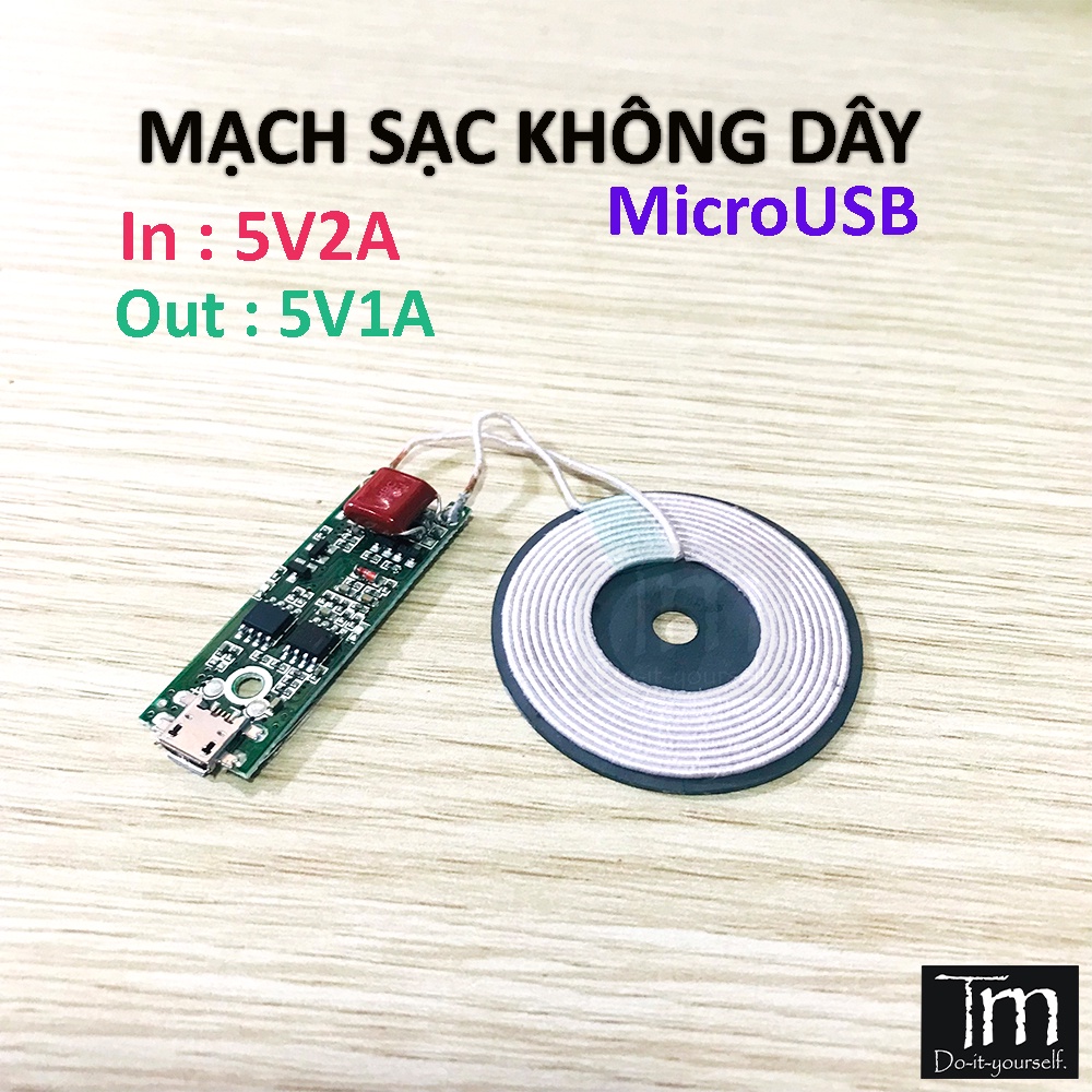 Mạch Sạc Không Dây 5V1A 5W MicroUSB