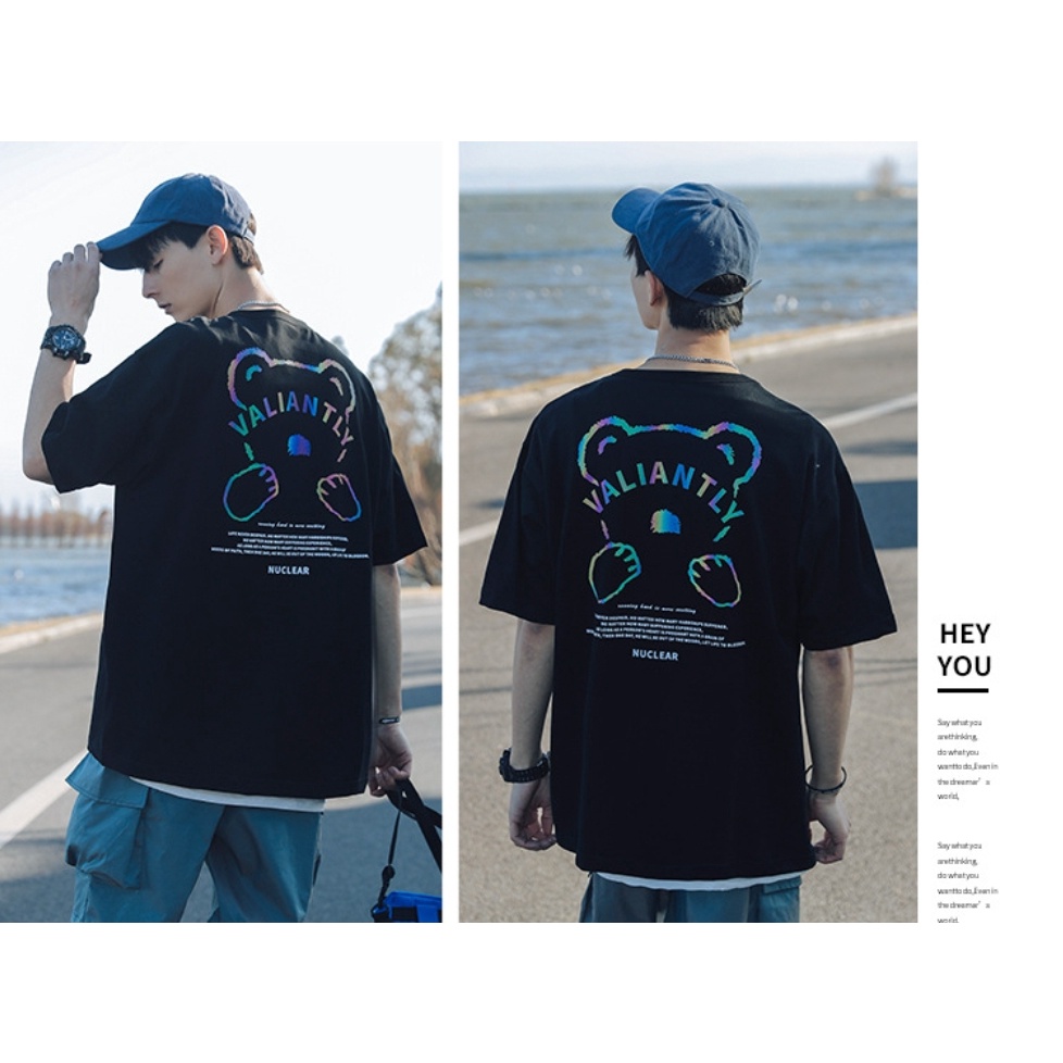 Áo thun tay lỡ MEANSTORE phông cotton Unisex nam nữ tee oversize form rộng pull Ulzzang vải mát - Valiantly