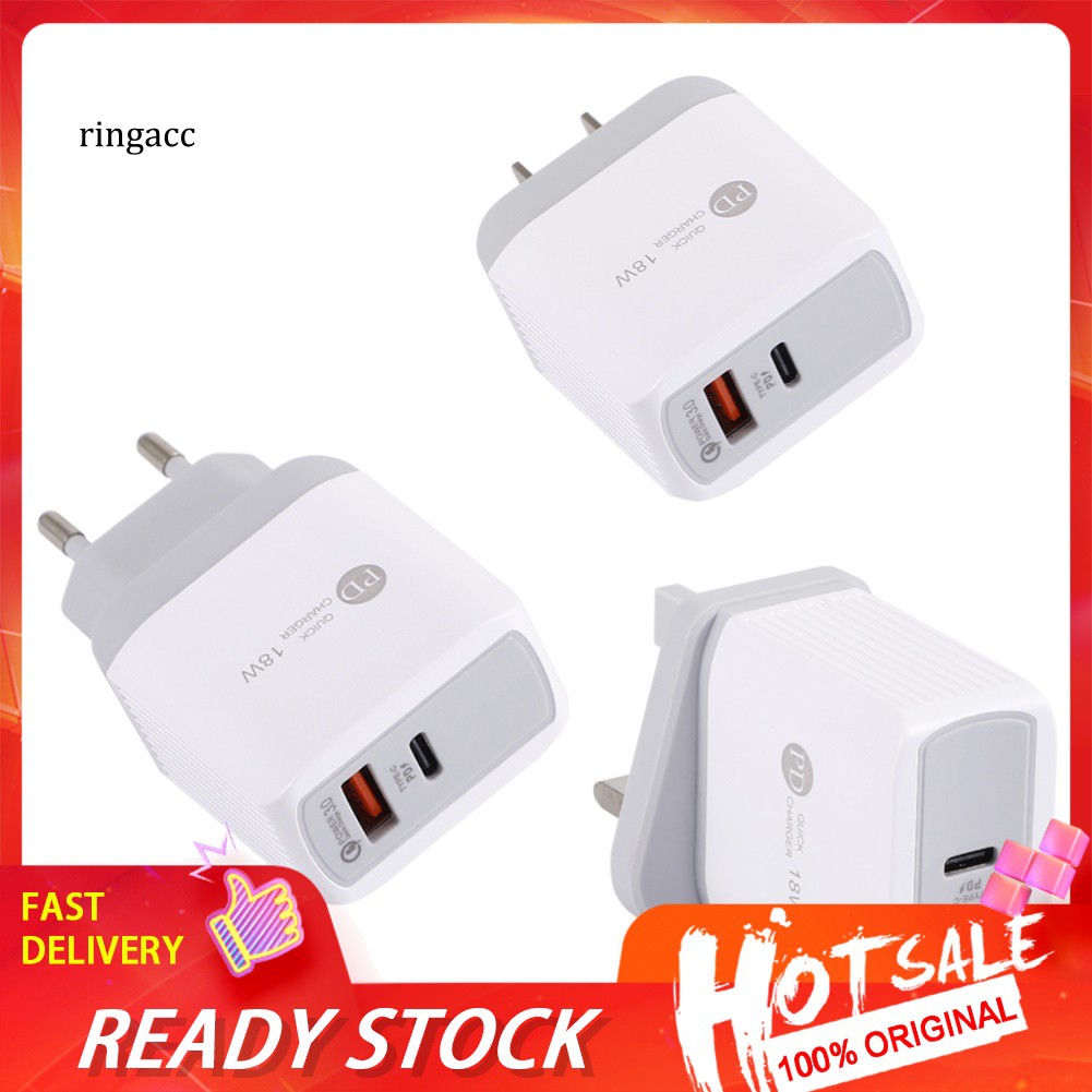 Củ Sạc Nhanh Pd 18w Qc3.0 Usb 5v / 3a