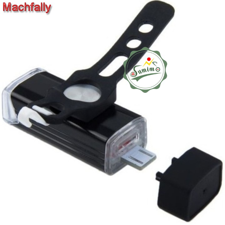 Đèn xe đạp - Đèn pha MACHFALLY D12 sạc bằng USB - Chính hãng