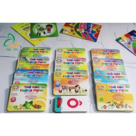 Bộ thẻ học song ngữ Thông Minh sáng tạo cho bé Flashcard 16 chủ đề phong phú