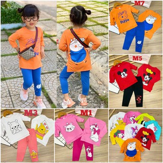 (20KG-40KG) BỘ ĐỒ TAY DÀI BÉ GÁI SIZE ĐẠI