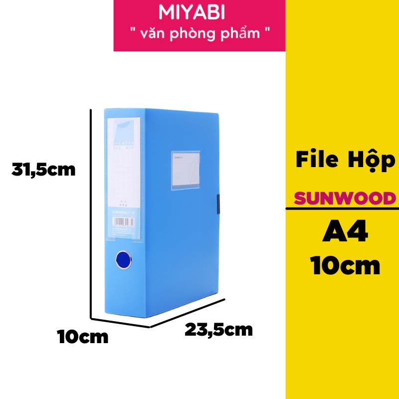 File hộp nhựa đựng tài liệu sunwood 10cm