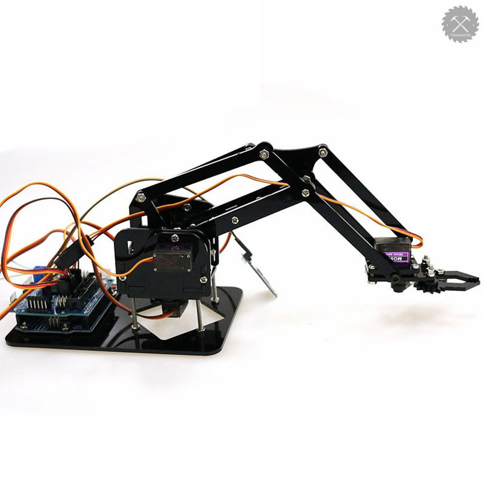 Bộ Phụ Kiện Tay Robot Diy Kèm 4 Động Cơ Servo Sg90 Cho Arduino