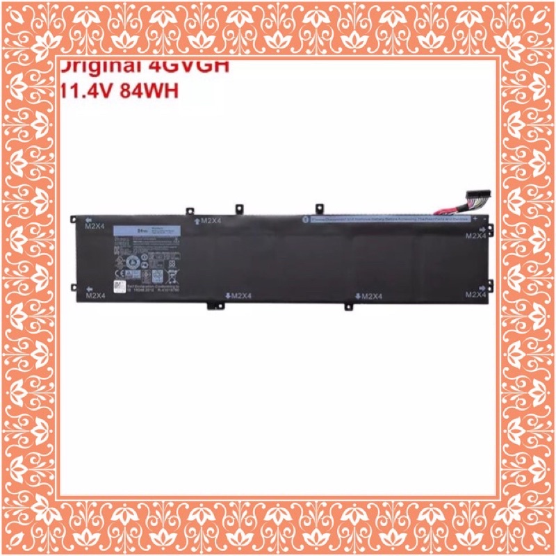Pin Laptop Dell XPS 15 9550 9560 Precision 5510 4GVGH Battery Original 84wh