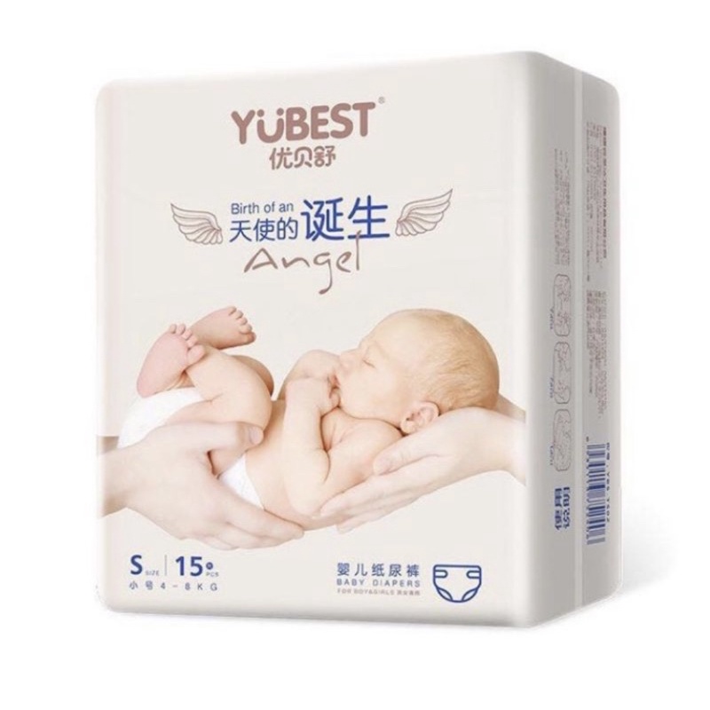 Bỉm YUBEST ANGEL DÁN/ QUẦN S90/M84/L78/XL72/XXL66/XXXL66 hàng nội địa Trung Quốc