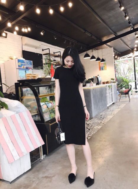 Váy body siêu đep dài qua gối