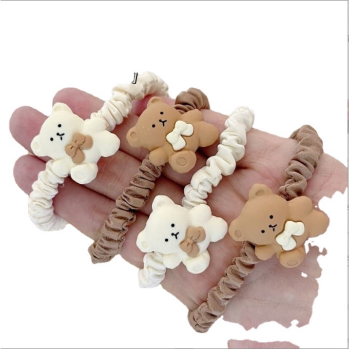 Set 2 dây chun buộc tóc nhún hình gấu dễ thương BAG U CHUNNHUNGAU066