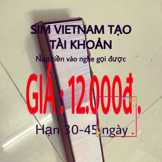 Sim Vietnam tạo tài khoản