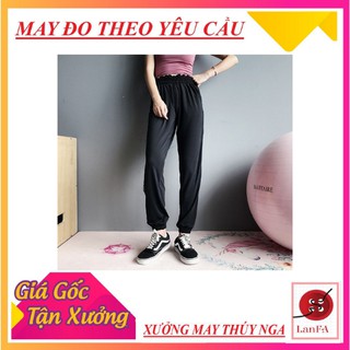 Quần dài Jogger 🤸‍♀️🤸‍♂️thể thao nữ tập gym 🤸‍♀️🤸‍♂️yoga Aerobic và zuma JG03 đen💋