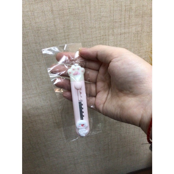 Dao dọc giấy mini gắn charm hoa quả dễ thương/ dao dọc giấy cute nhiều màu