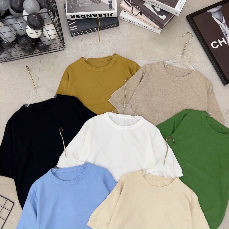 Áo len cộc tay nhiều màu