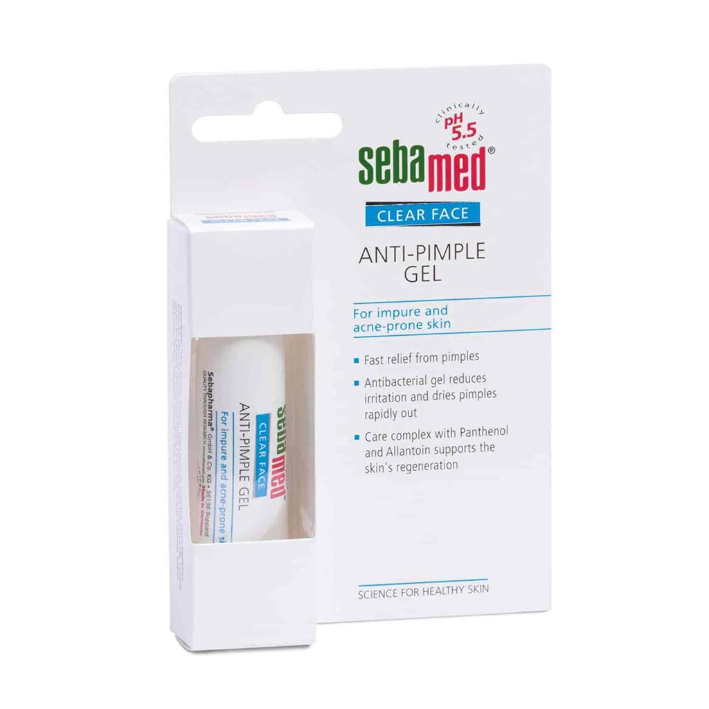 Kem Hỗ Trợ Trị Mụn Và Làm Dịu Da Sebamed Ph5,5 Clear Face Anti-Pimple Gel - SCF04A - 10ml