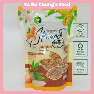 Hạt hạnh nhân Mỹ còn vỏ sấy bơ đóng Bịch 500g