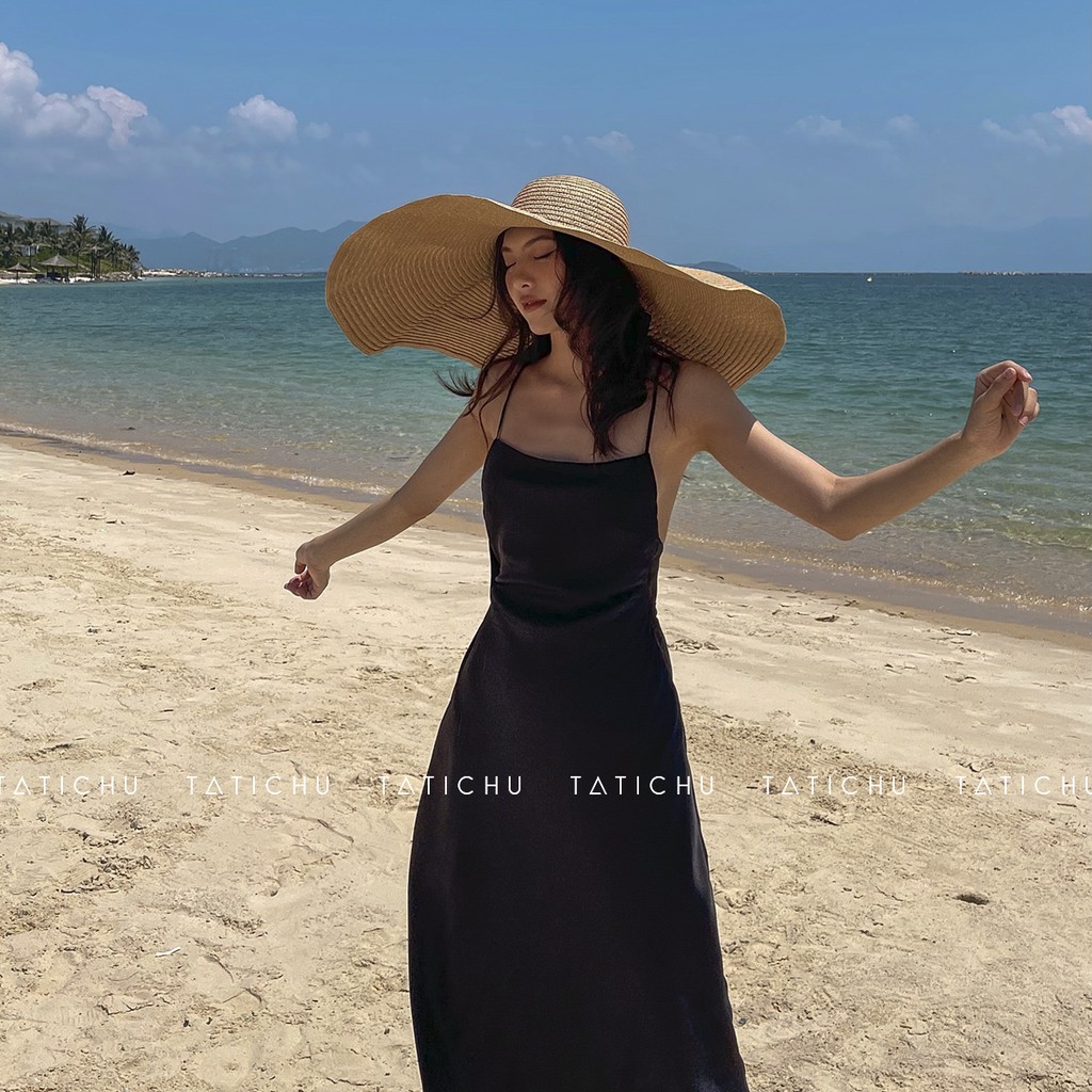 NERISSA DRESS - Đầm lụa 2 dây hở lưng, đầm đi biển, đầm 2 dây, trang phục mùa hè | BigBuy360 - bigbuy360.vn