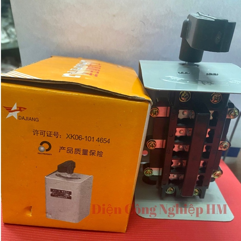 Công tắc đảo chiều 3 pha 60A HY2-60 điện áp 380VAC - Cầu dao đảo chiều máy tiện trực tiếp động cơ điện 3 pha