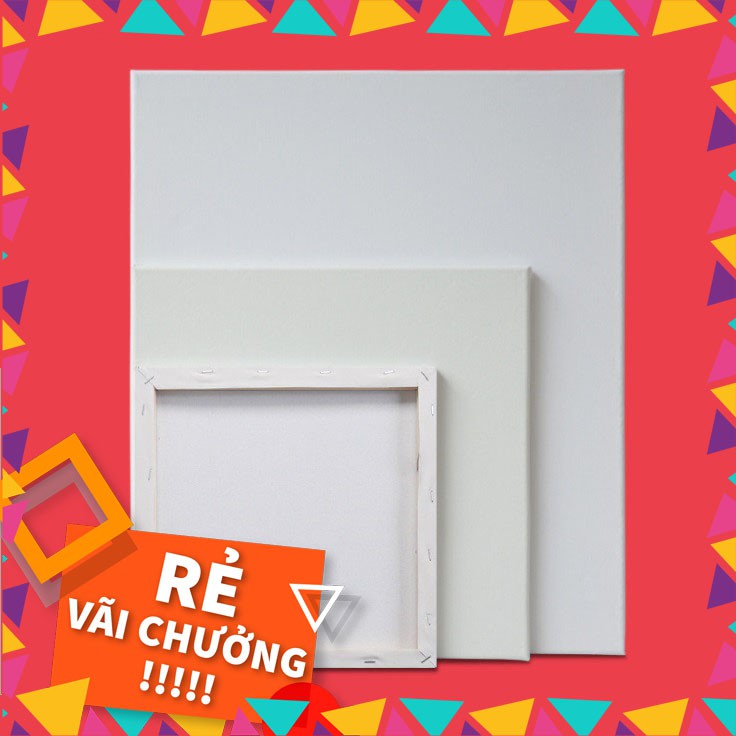 Toan Vẽ Tranh, Khung Toan Vẽ Tranh, Tranh Sơn Dầu, Màu Nước, Màu Acrynil [9 SIZE ( tặng móc treo ) 10 x 10 & 60 x 80