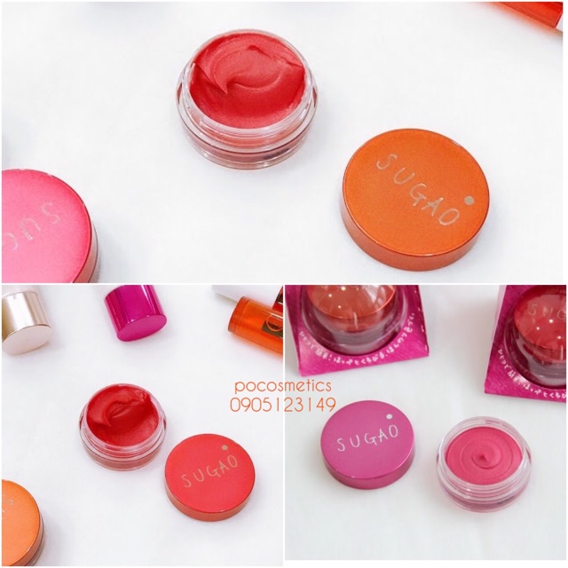 Má hồng Sugao dạng kem Nhật Bản - Đủ màu Cam, Đỏ, Hồng | BigBuy360 - bigbuy360.vn