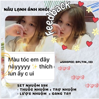 [SỈ RẺ VÔ ĐỊCH] Set nhuộm tóc tại nhà  đủ màu (Thuốc nhuộm, trợ nhuộm,gangtay, lược nhuộm)