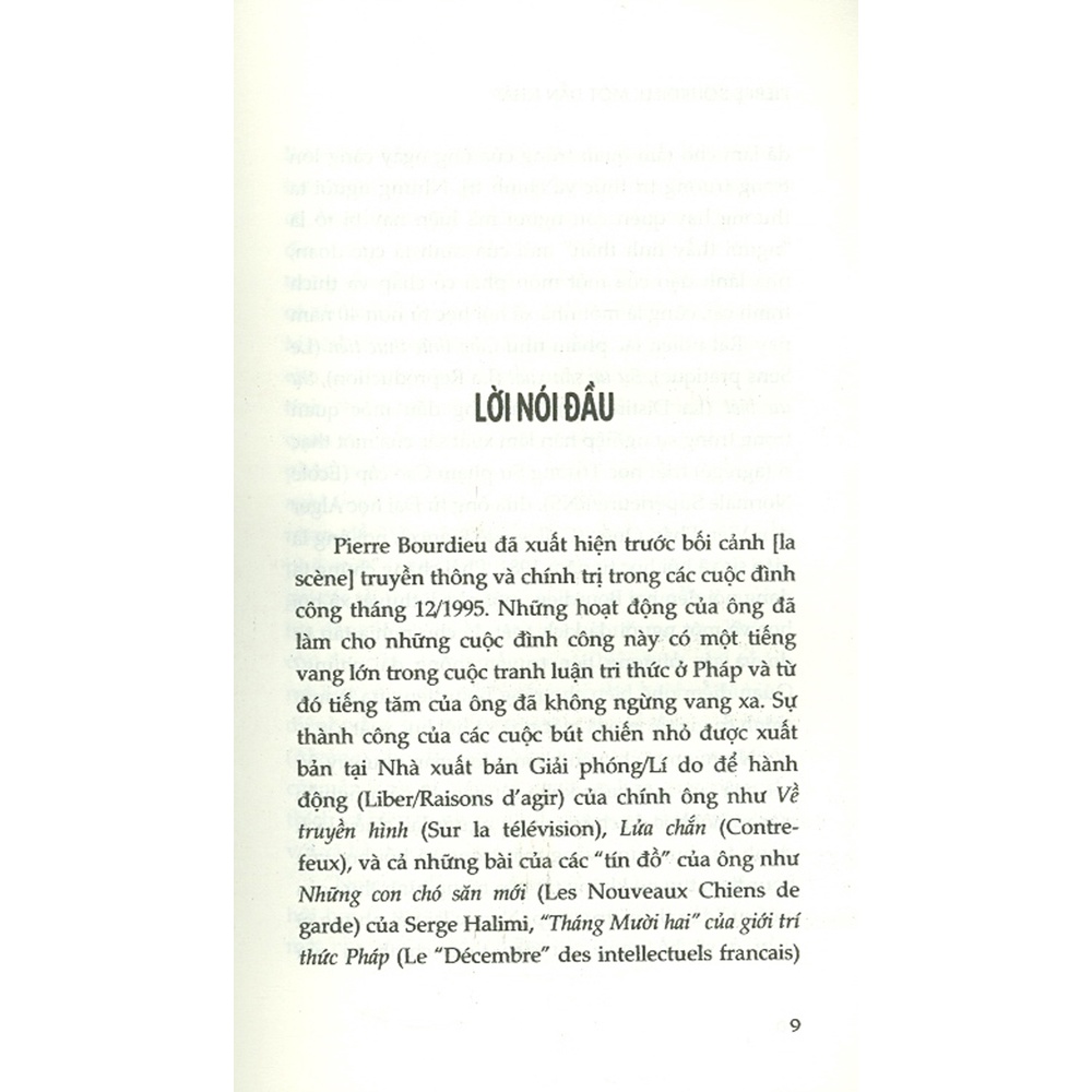Sách - Pierre Bourdieu - Một Dẫn Nhập