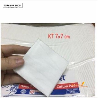 Bông bạch tuyết cắt miếng sẵn 7x7cm , túi 0,5kg