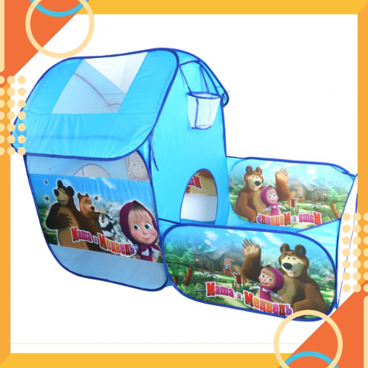 Đồ chơi nhà bóng siêu đẹp, siêu rộng 2 khoang cho bé