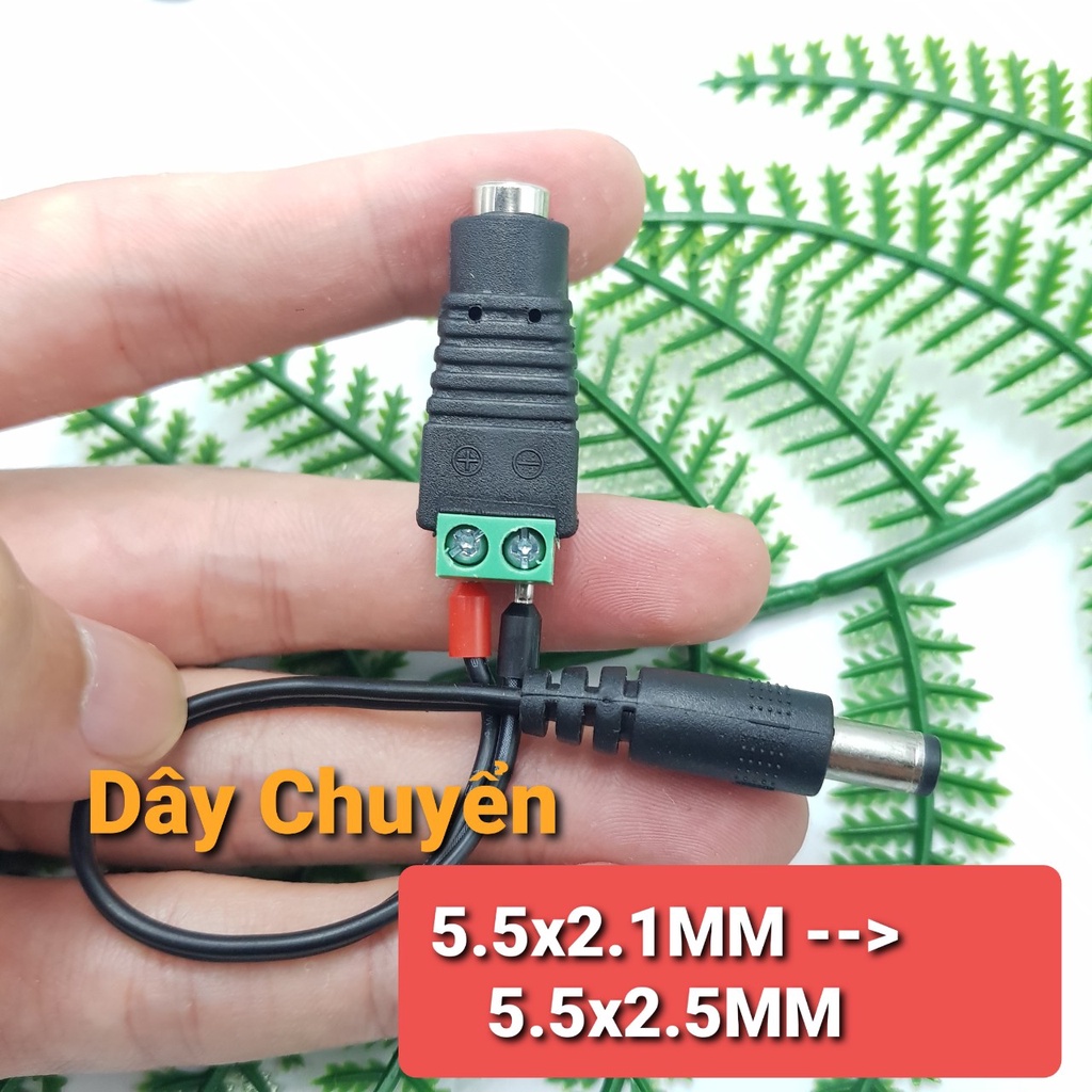 Cổng chuyển Jack nguồn 5.5x2.1 ra các loại 4.0 4.8 micro