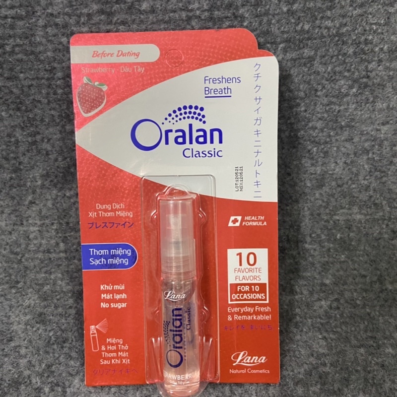 Xịt thơm miệng Lana Oralan Classic 8ml