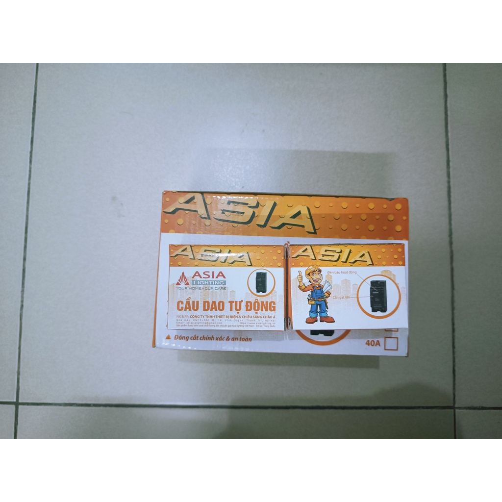 Cầu dao tự động CB cóc siêu nhạy chống quá tải Atomat chống chập tự ngắt hàng chính hãng Asia lighting bảo hành 12 tháng